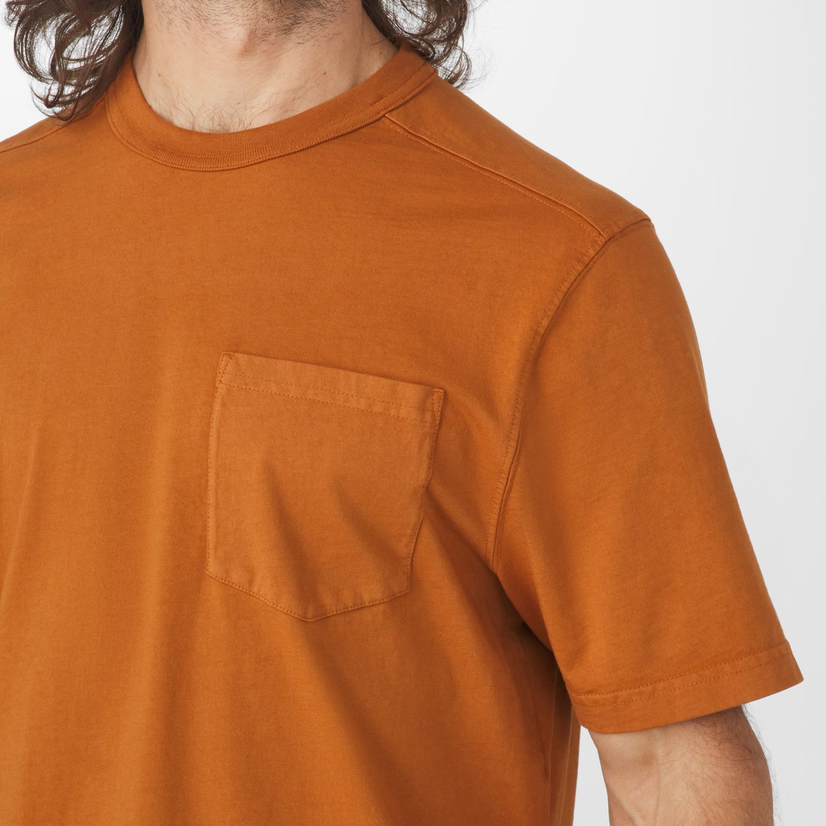 Heavyweight Pocket Tee Glazed Ginger Men|Women