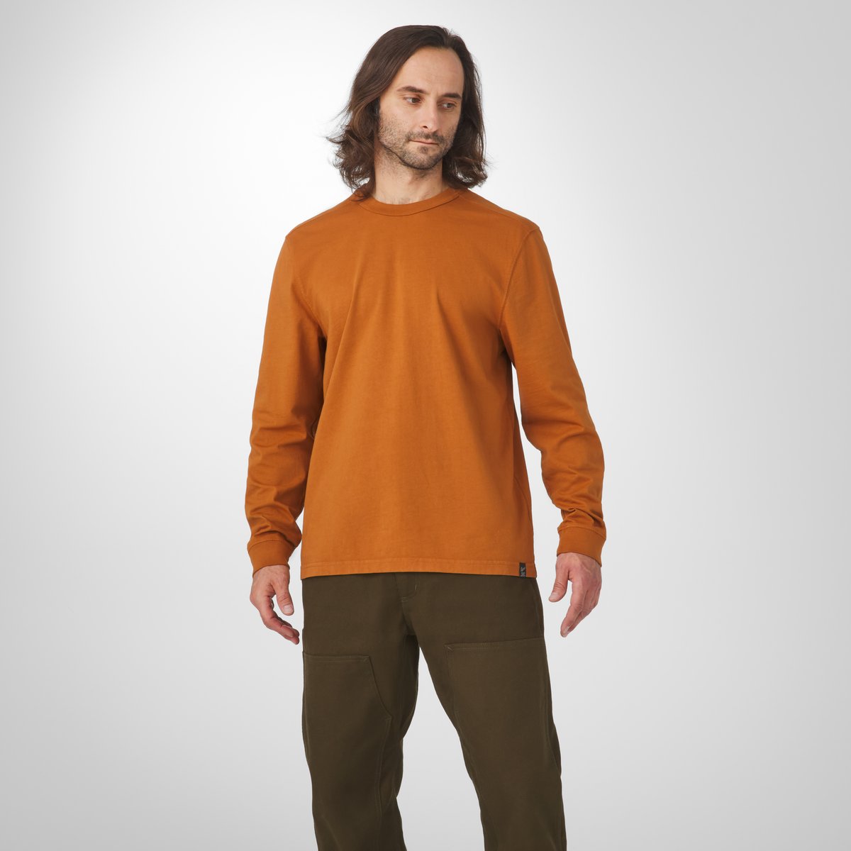Heavyweight Long Sleeve Tee Glazed Ginger Men|Women