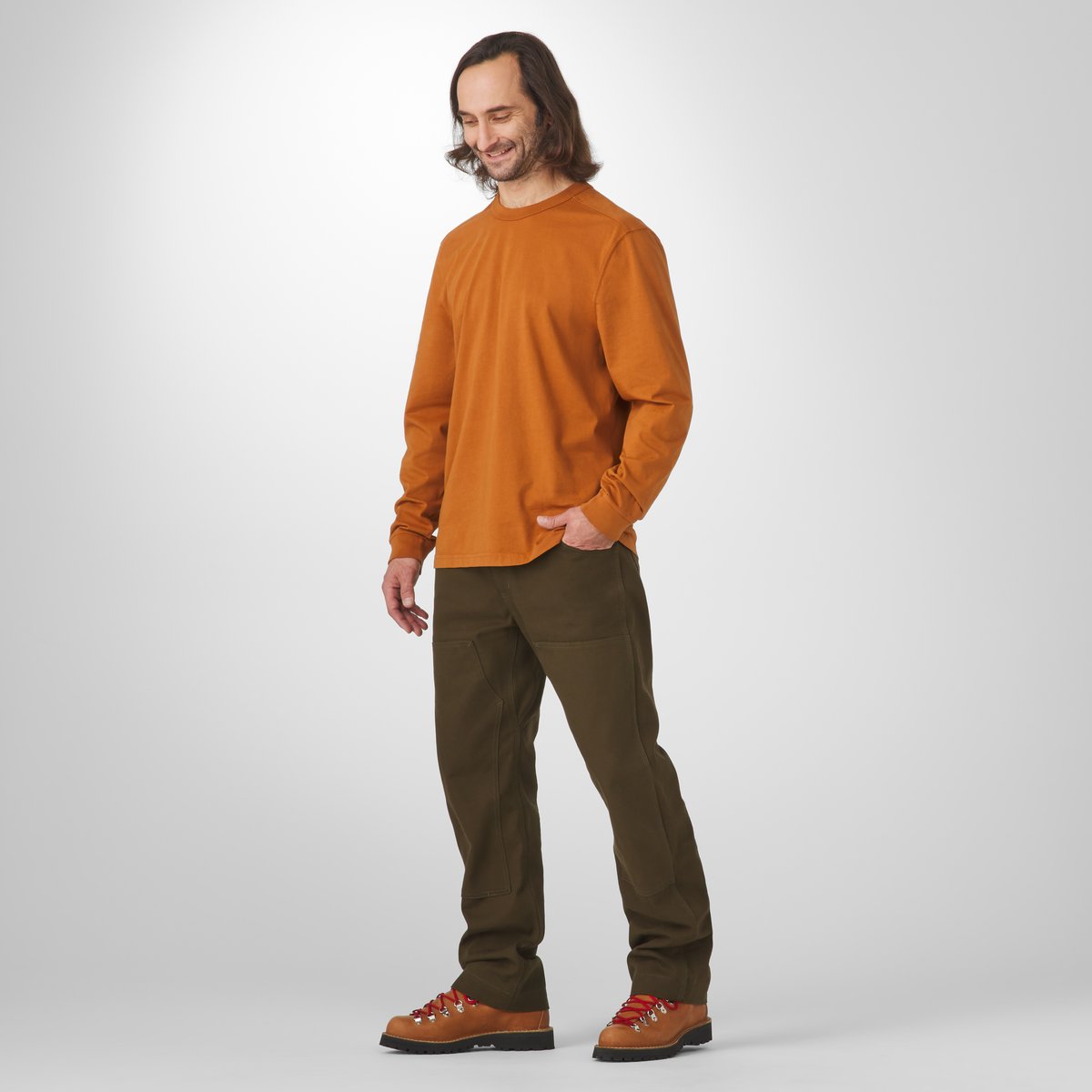 Heavyweight Long Sleeve Tee Glazed Ginger Men|Women
