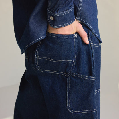 Kenton Double Knee Pants  Dark Wash Indigo Men|Women