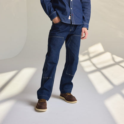 Kenton Double Knee Pants  Dark Wash Indigo Men|Women