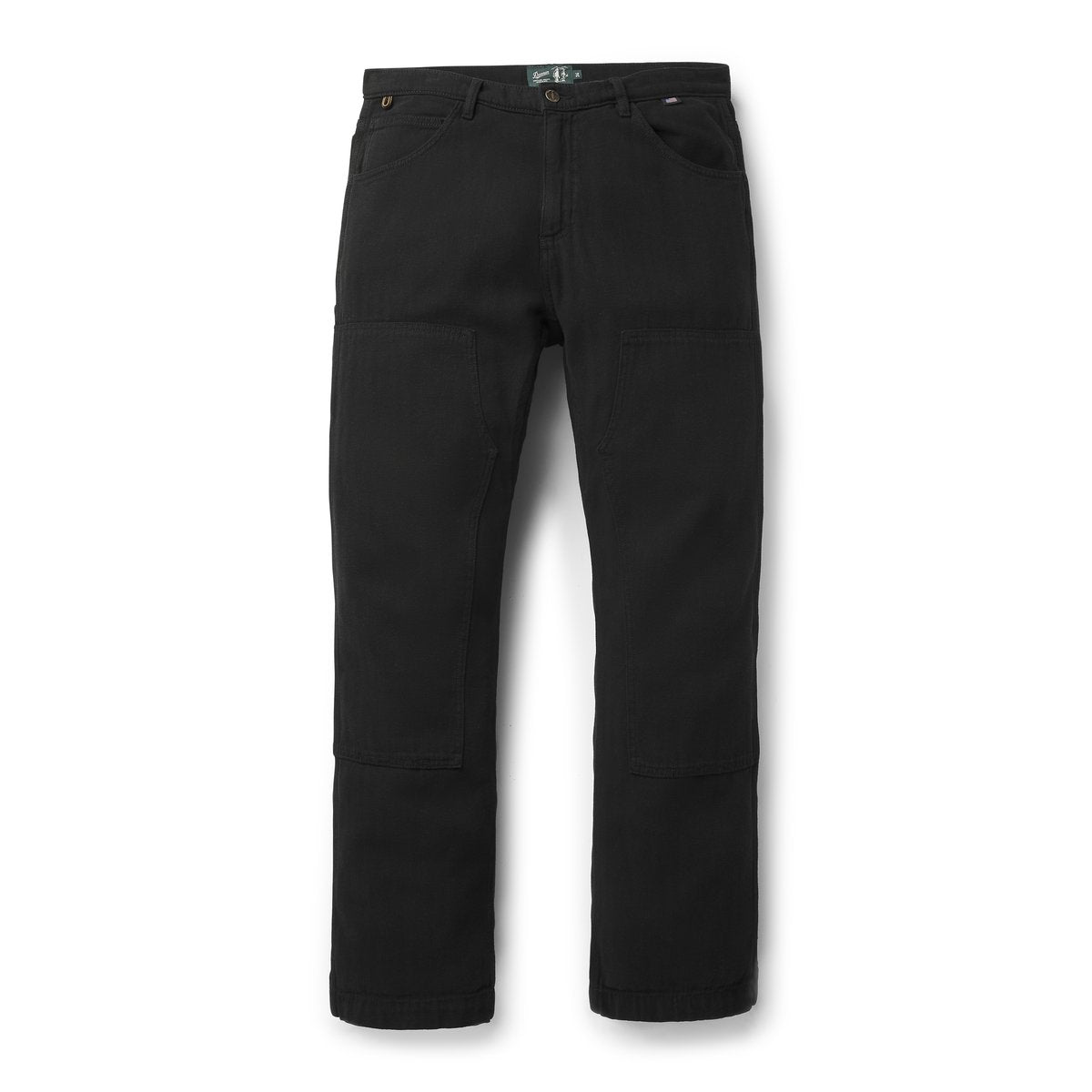 Kenton Double Knee Pants  Herringbone Black Men|Women