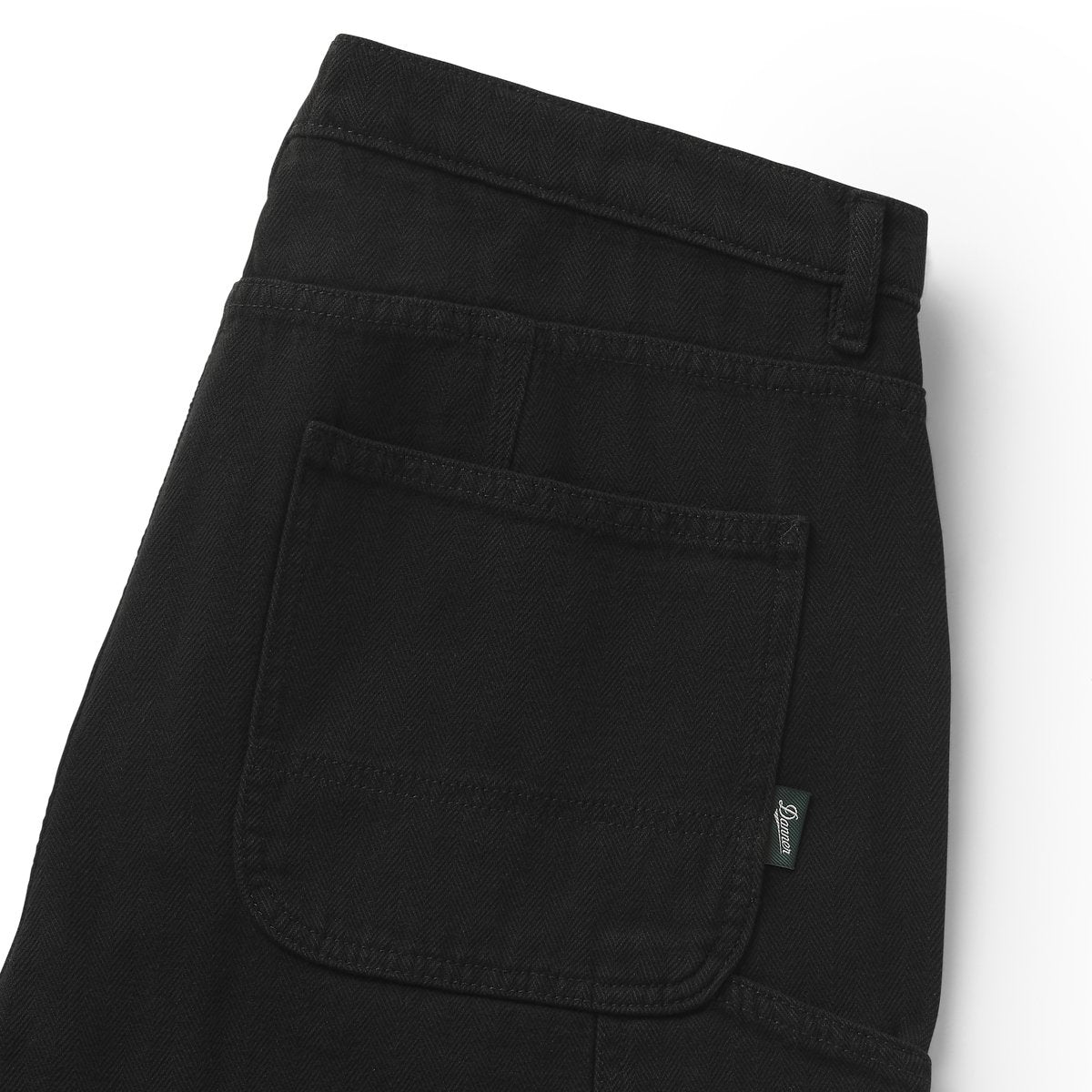Kenton Double Knee Pants  Herringbone Black Men|Women