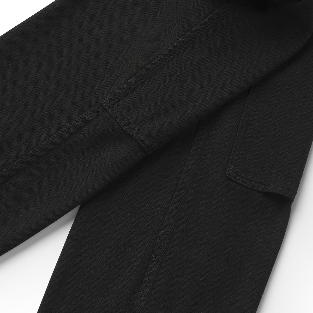 Kenton Double Knee Pants  Herringbone Black Men|Women