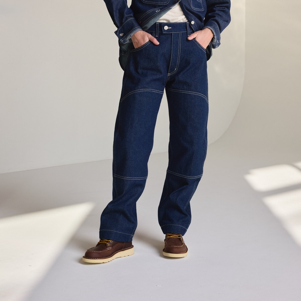 Hawthorne Double Knee Pants  Dark Wash Indigo Men|Women