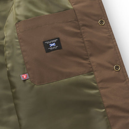 Waxed Primaloft® Coaches Jacket Brown Men|Women