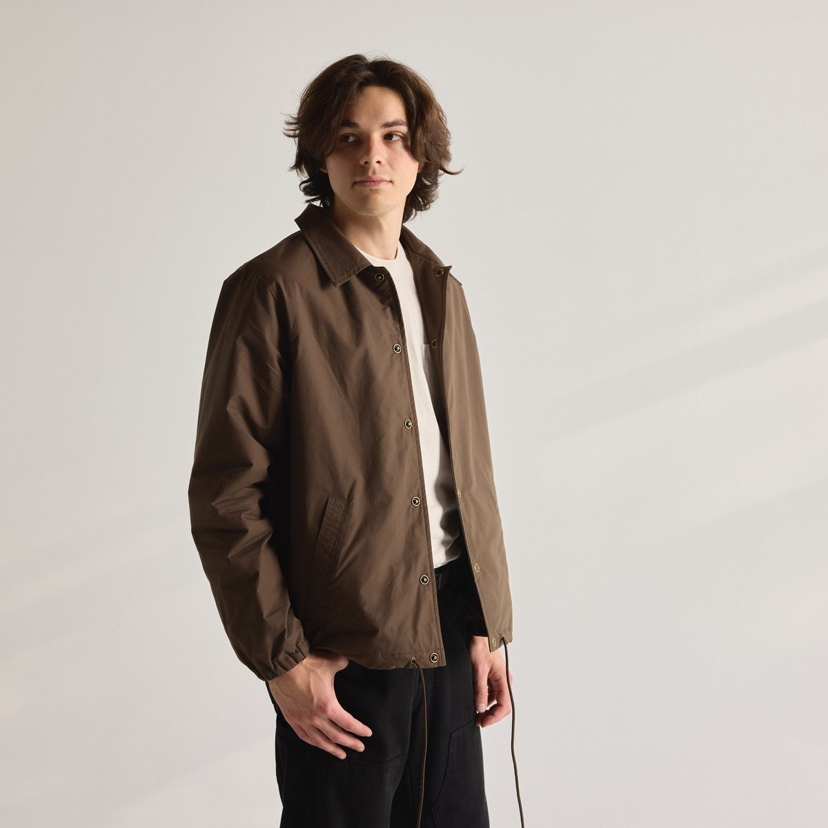 Waxed Primaloft® Coaches Jacket Brown Men|Women