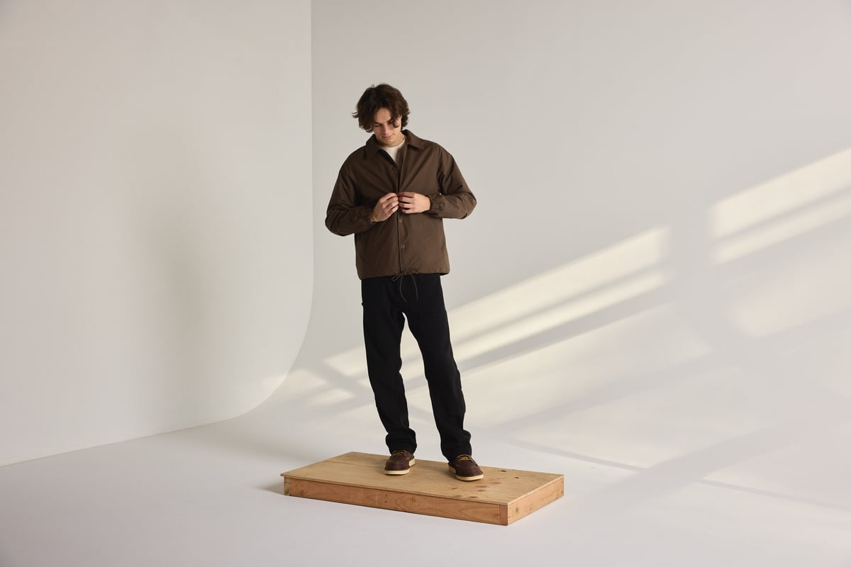 Waxed Primaloft® Coaches Jacket Brown Men|Women