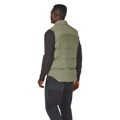 Zigzag Down Vest Dusty Olive Men|Women