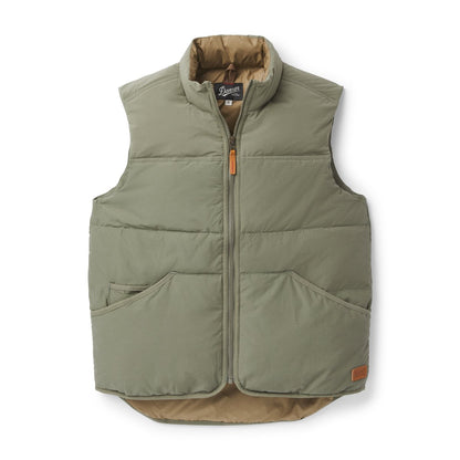 Zigzag Down Vest Dusty Olive Men|Women
