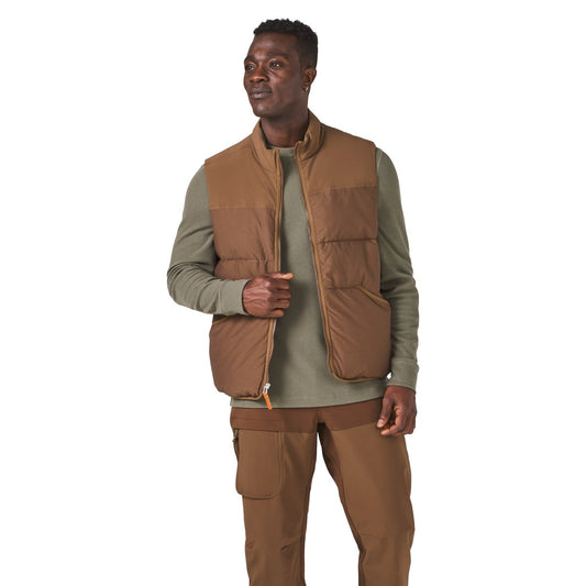 Zigzag Down Vest Dark Earth Men|Women