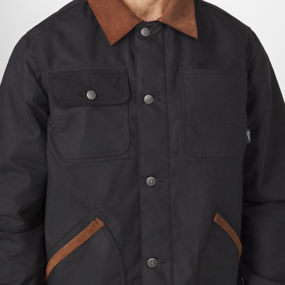 Shipyard Waxed Canvas Jacket  Black/Bison Men|Women