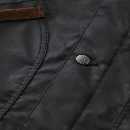 Shipyard Waxed Canvas Jacket  Black/Bison Men|Women