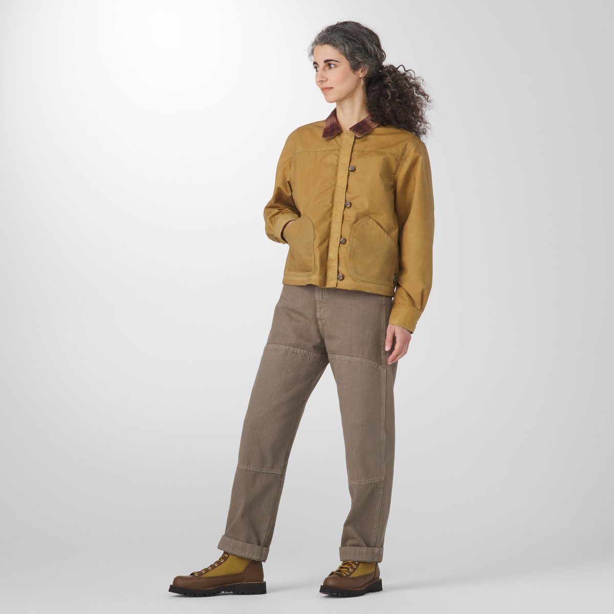 Maywood Waxed Canvas Jacket  Tan/Espresso Men|Women