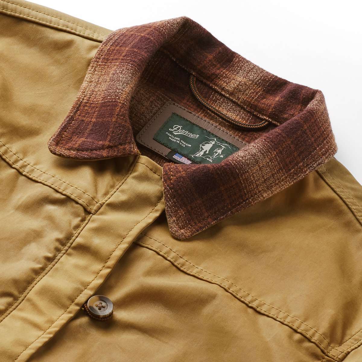 Maywood Waxed Canvas Jacket  Tan/Espresso Men|Women