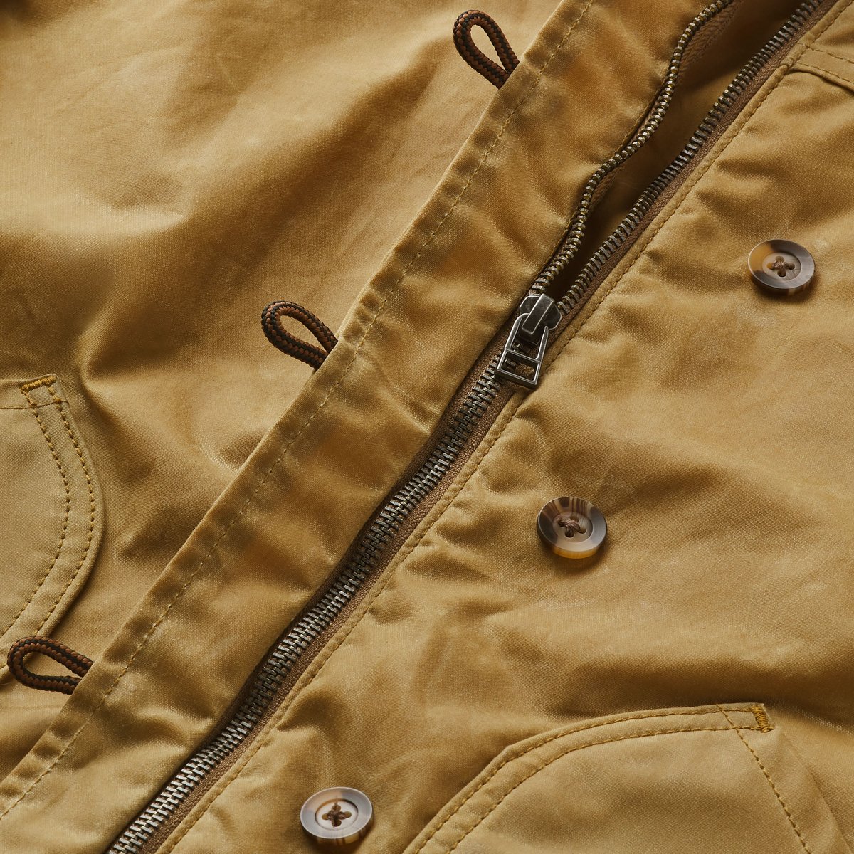 Maywood Waxed Canvas Jacket  Tan/Espresso Men|Women