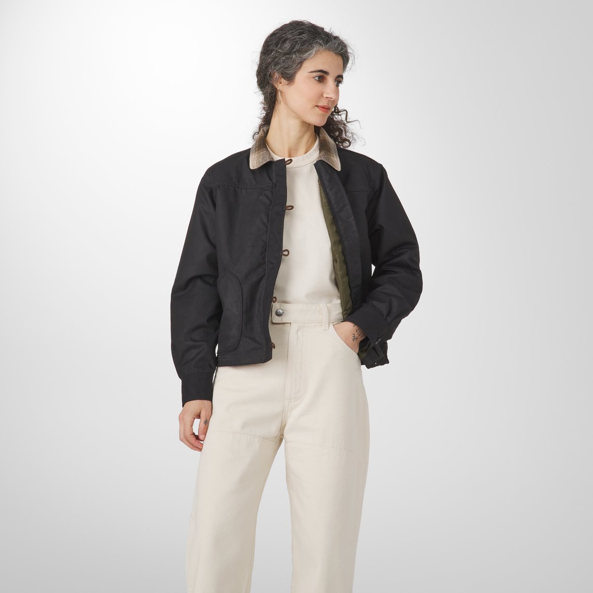 Maywood Waxed Canvas Jacket  Black/Earth Men|Women