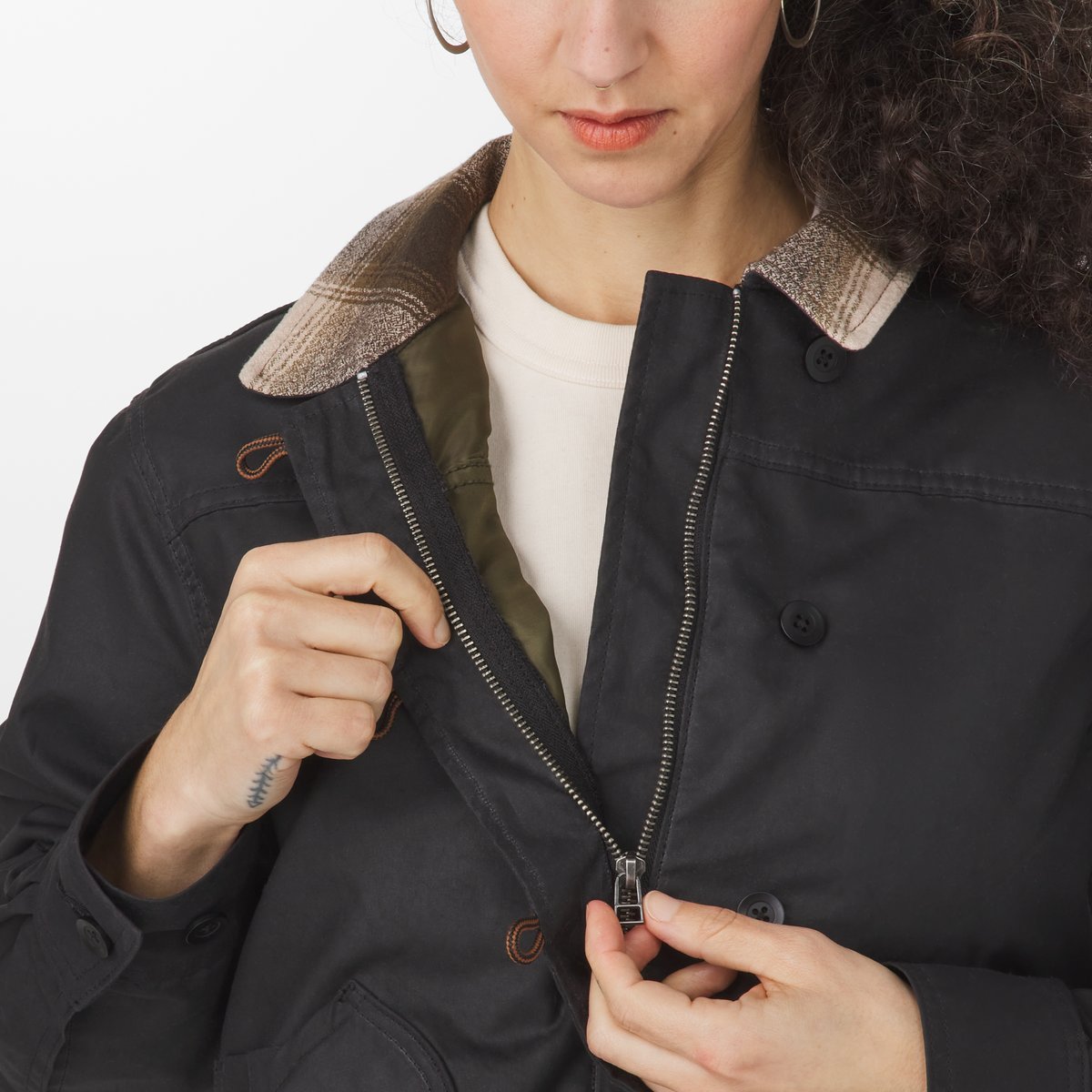 Maywood Waxed Canvas Jacket  Black/Earth Men|Women