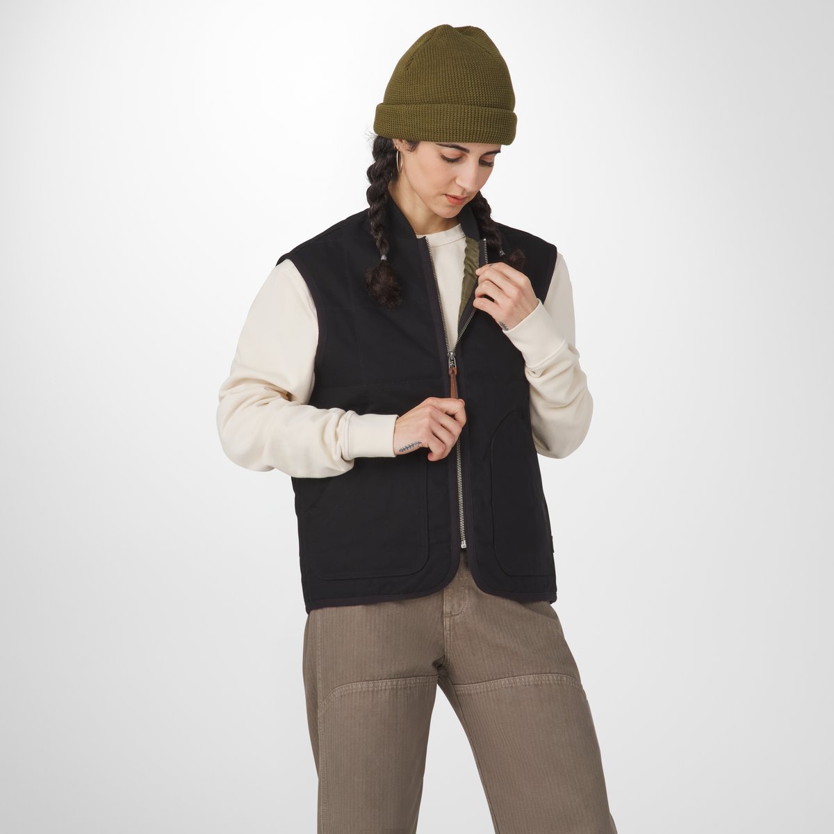 Oxbow Primaloft Vest  Black/Olive Men|Women
