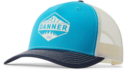 Evergreen Trucker Hat Blue Teal Men