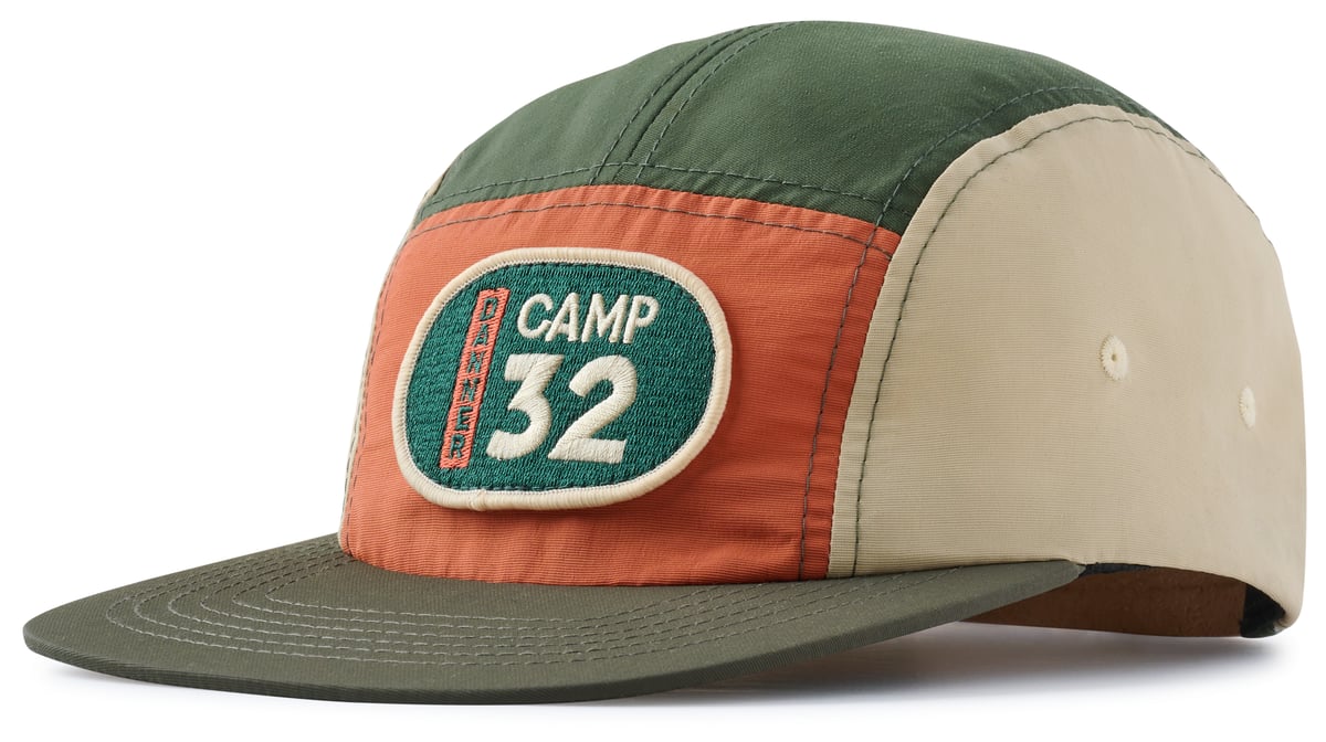 Camp 32 Color Block Cap Loden/Khaki Men