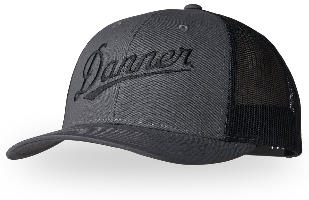 Embroidered Trucker Hat Charcoal/Black Men