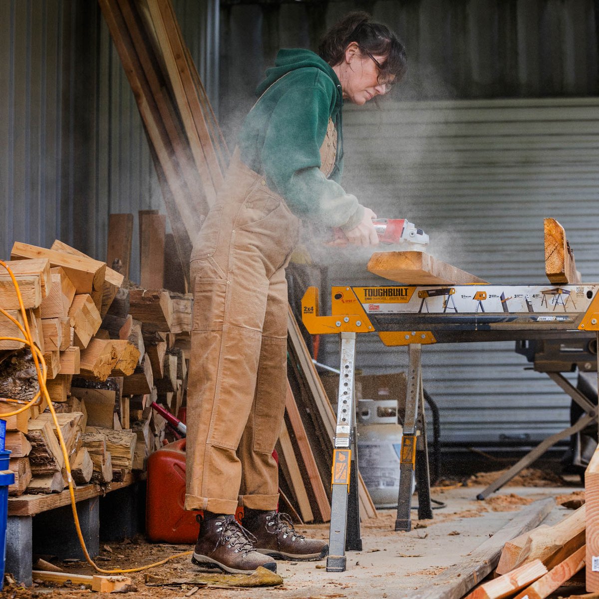 Sandy Ridge Brown Aluminum Toe Women