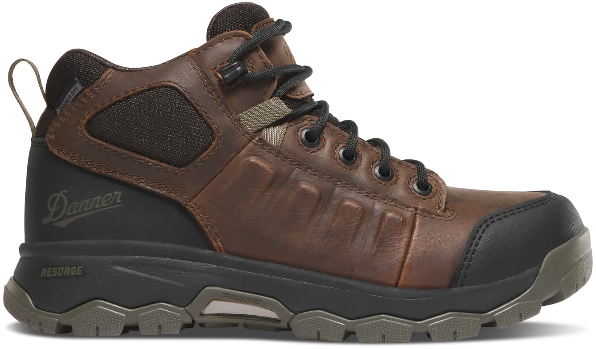 Wheat Ridge Brown/Olive Aluminum Toe Women