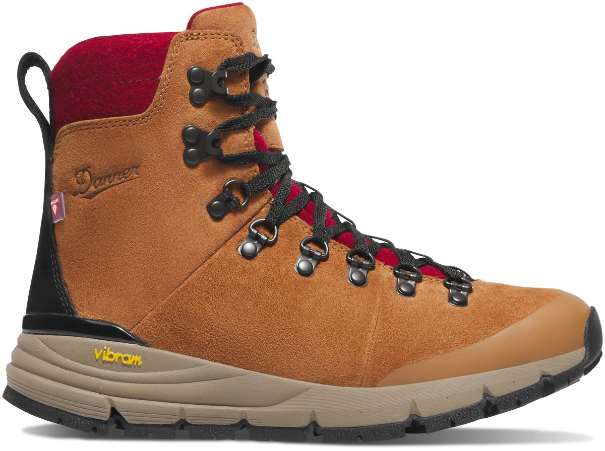 Arctic 600 Side-Zip Brown/Red Felt 200G Women