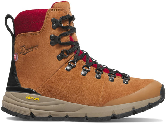 Arctic 600 Side-Zip Brown/Red Felt 200G Women