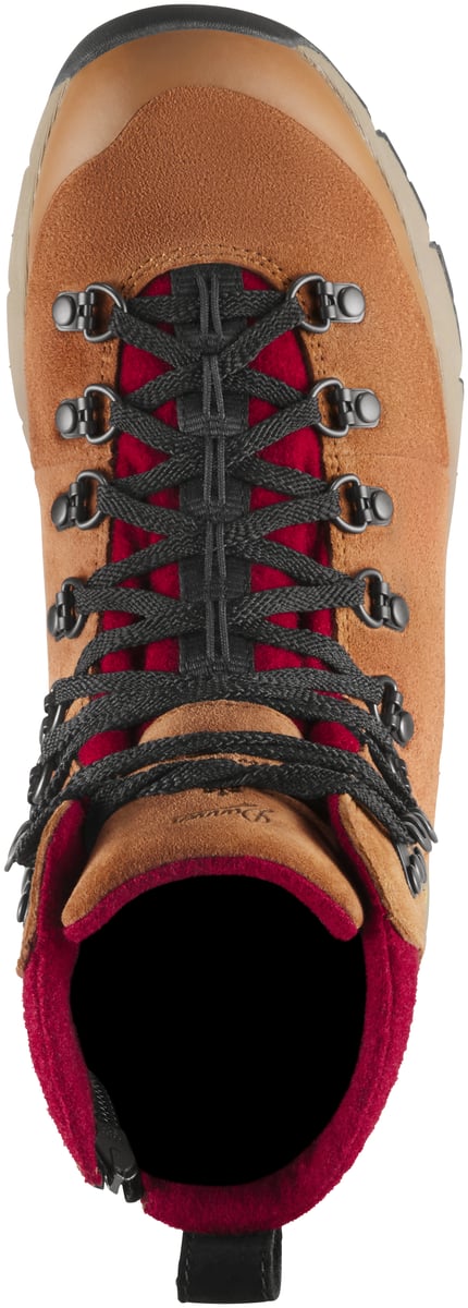 Arctic 600 Side-Zip Brown/Red Felt 200G Women