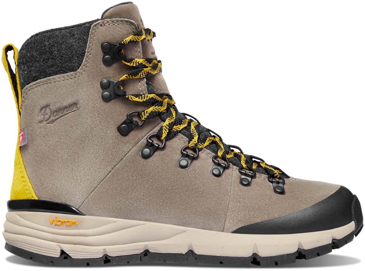 Arctic 600 Side-Zip Driftwood/Yellow Insulated 200G Women