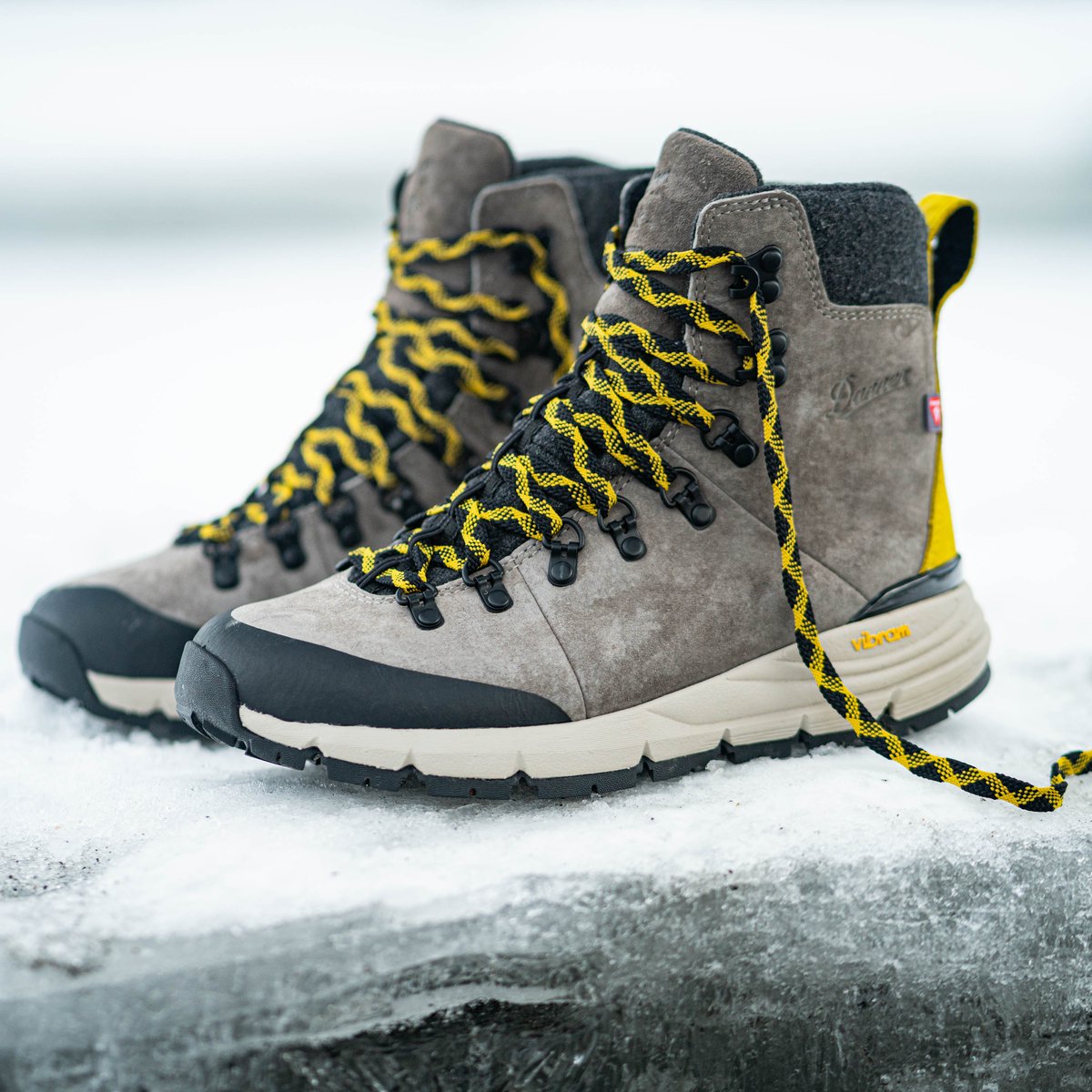 Arctic 600 Side-Zip Driftwood/Yellow Insulated 200G Women