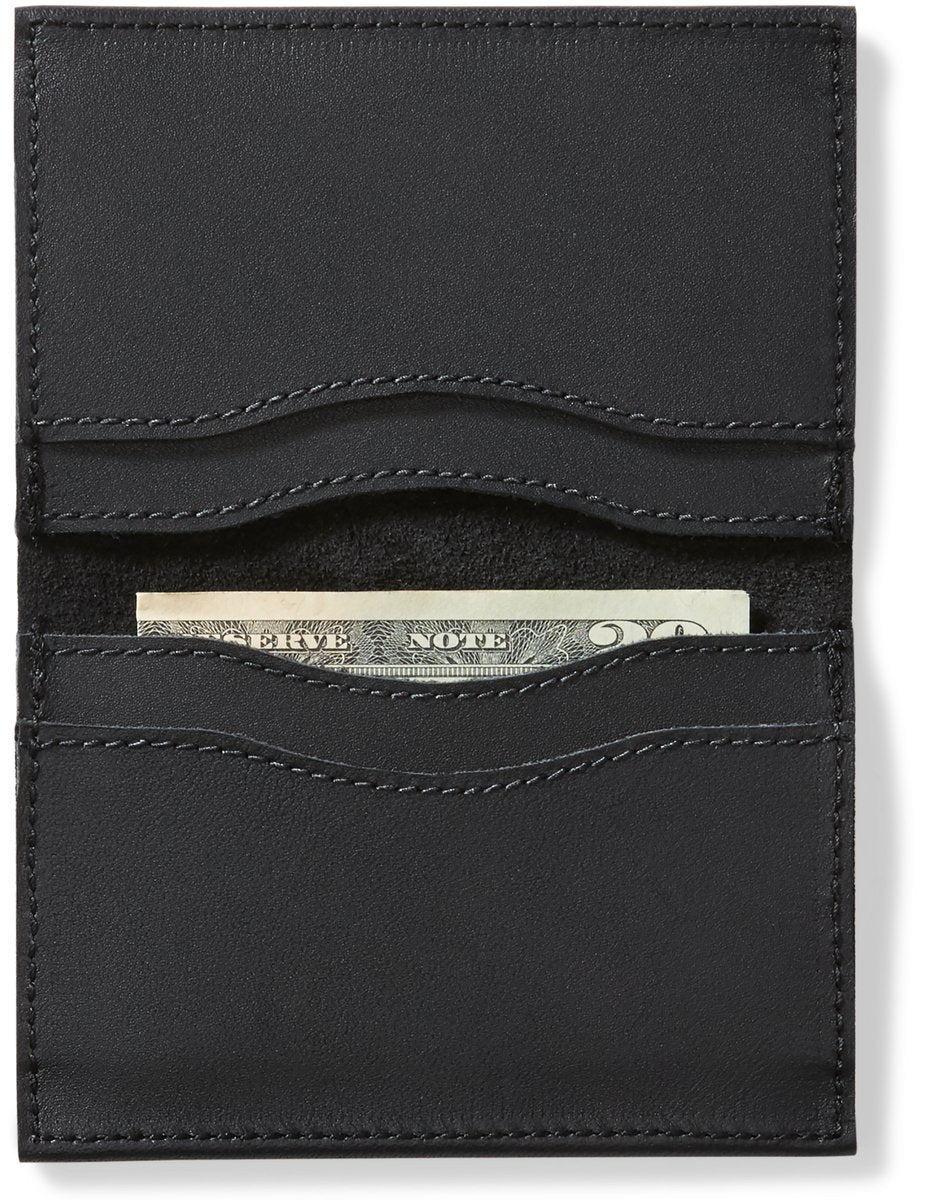 Leather Wallet 4.5" x 3.5" Black Accessories